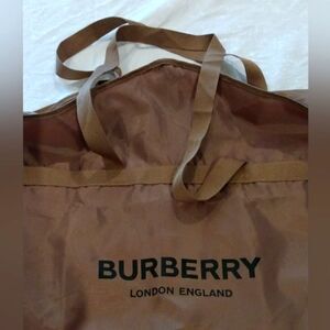 Burberry London England Brown Nylon Garment Bag Travel Holiday
